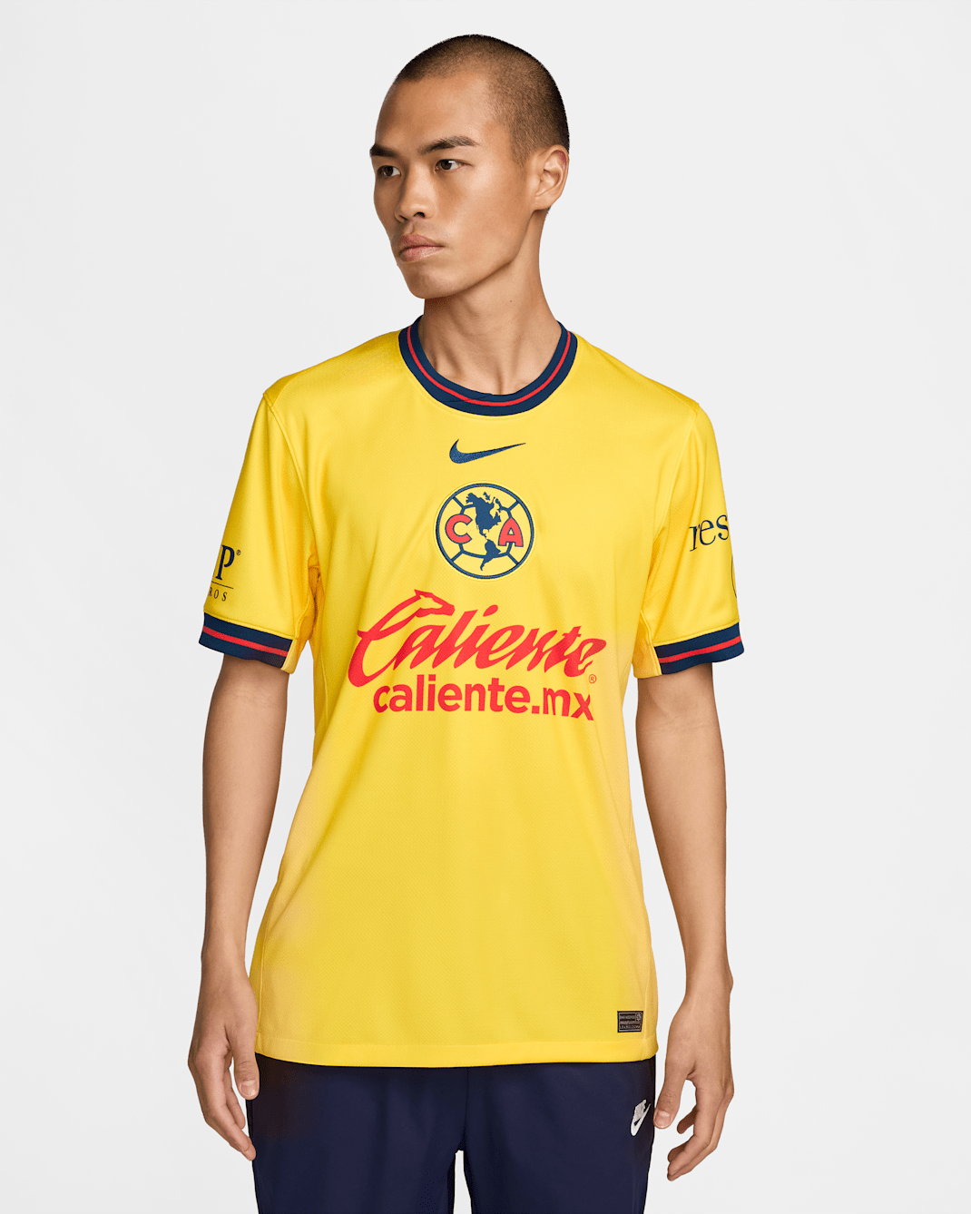 Club América 2024/25 Stadium Home Men's Nike Dri-FIT Football Replica Shirt - Tour Yellow/Valerian Blue