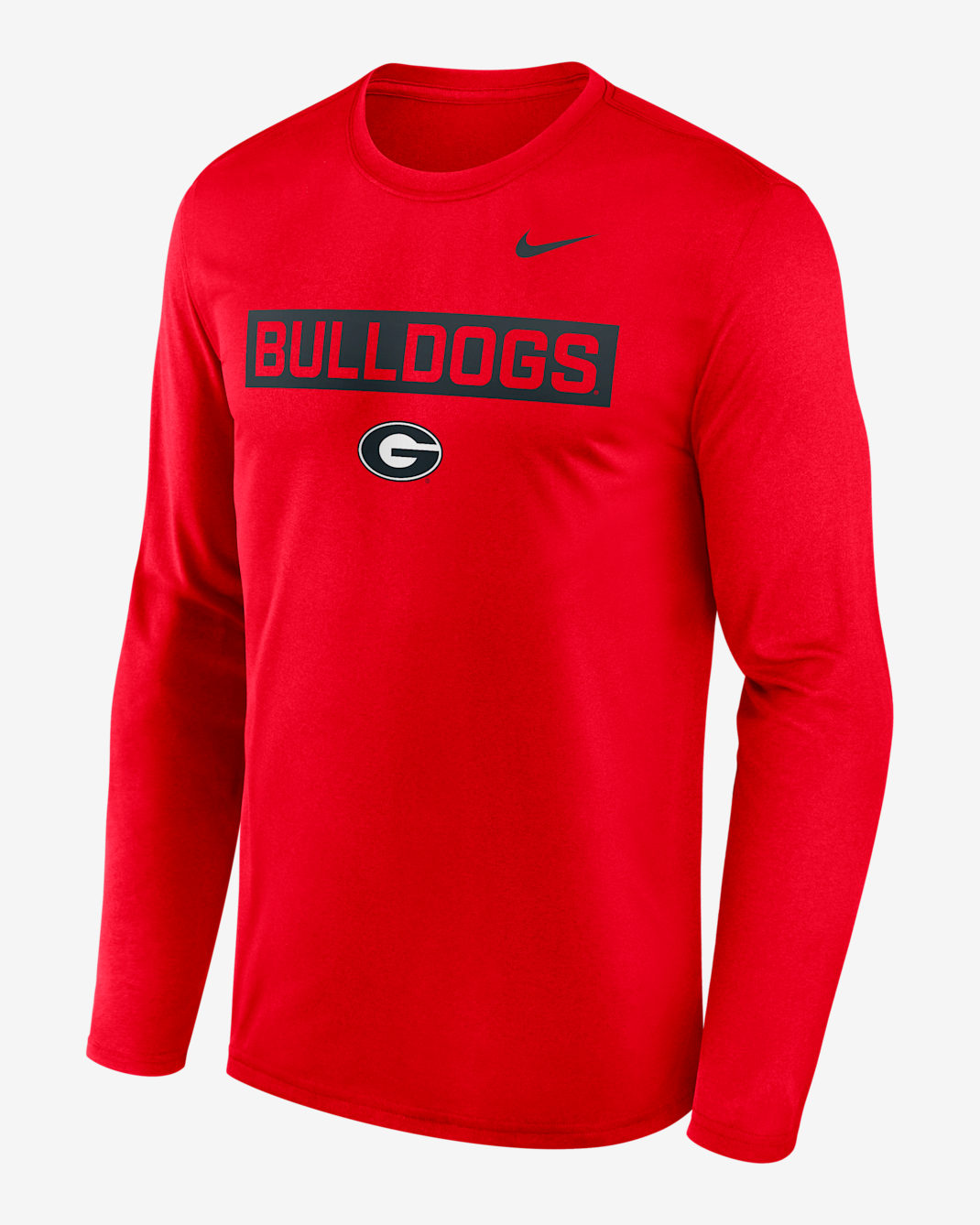 Georgia Primetime Legend 2-Hit Men's Nike Dri-FIT College Long-Sleeve T-Shirt - Red