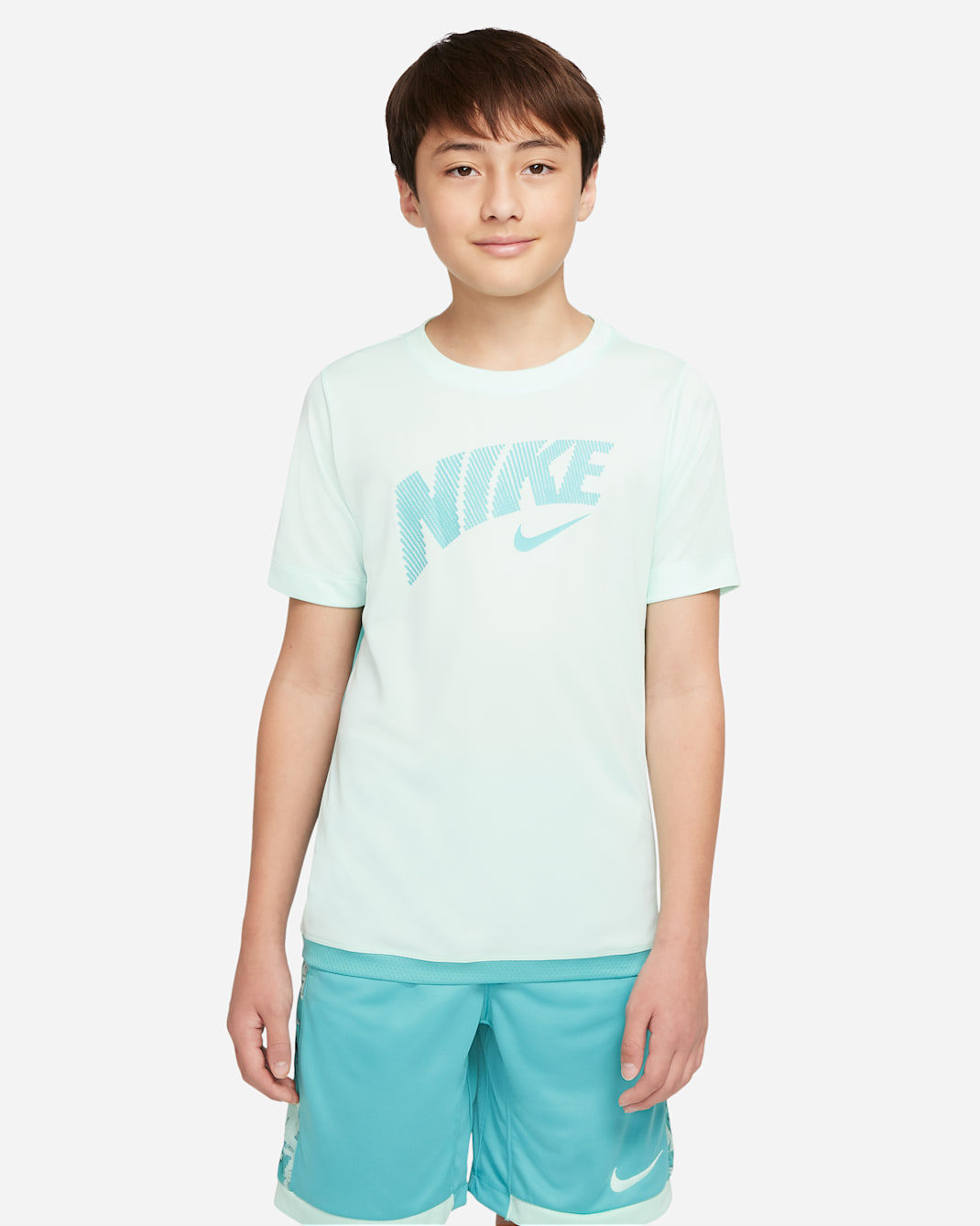Nike Dri-FIT Trophy Older Kids' (Boys') Graphic Training Top - Mint Foam/Washed Teal/Washed Teal