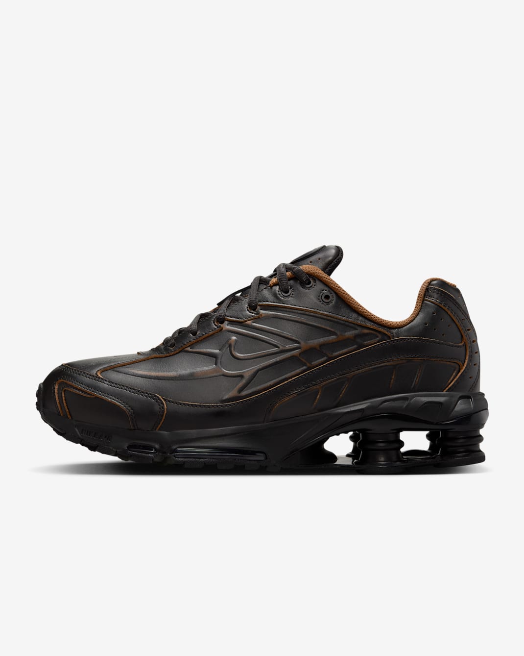 Tenis para hombre Nike Shox Ride 2 Premium - Negro/Tostado británico claro/Negro