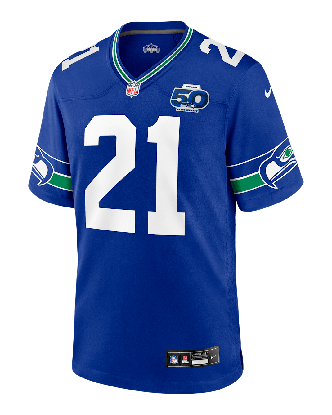 Devon Witherspoon Seattle Seahawks 50th Anniversary Men's Nike NFL Game Jersey - Royal