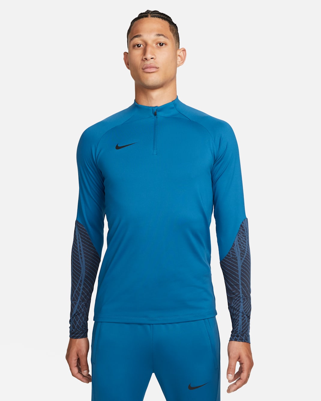 Maglia da calcio per allenamento Nike Dri-FIT Strike - Uomo - Industrial Blue/Nero/Nero