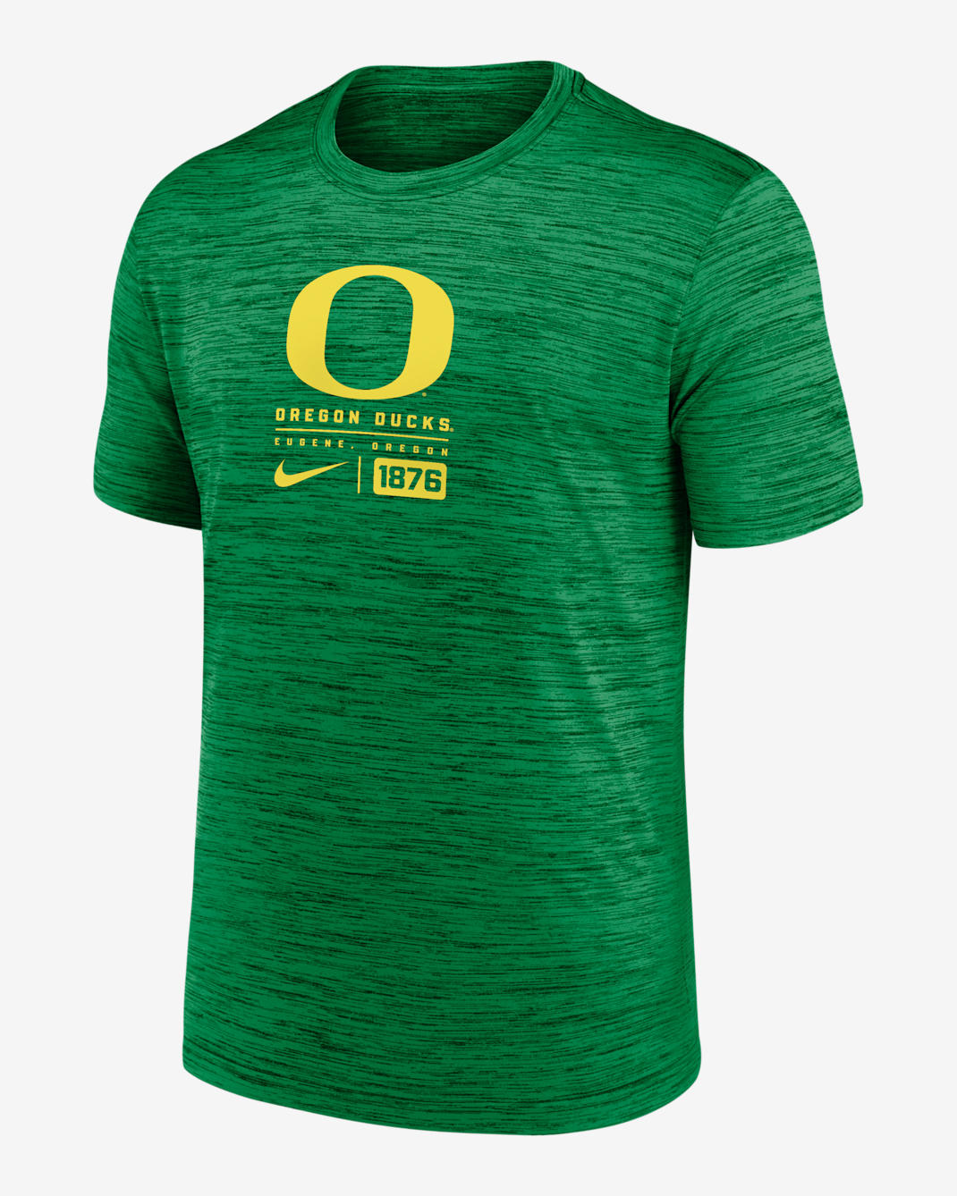 Oregon Ducks Campus Center Block Velocity Men's Nike Dri-FIT College T-Shirt - Green