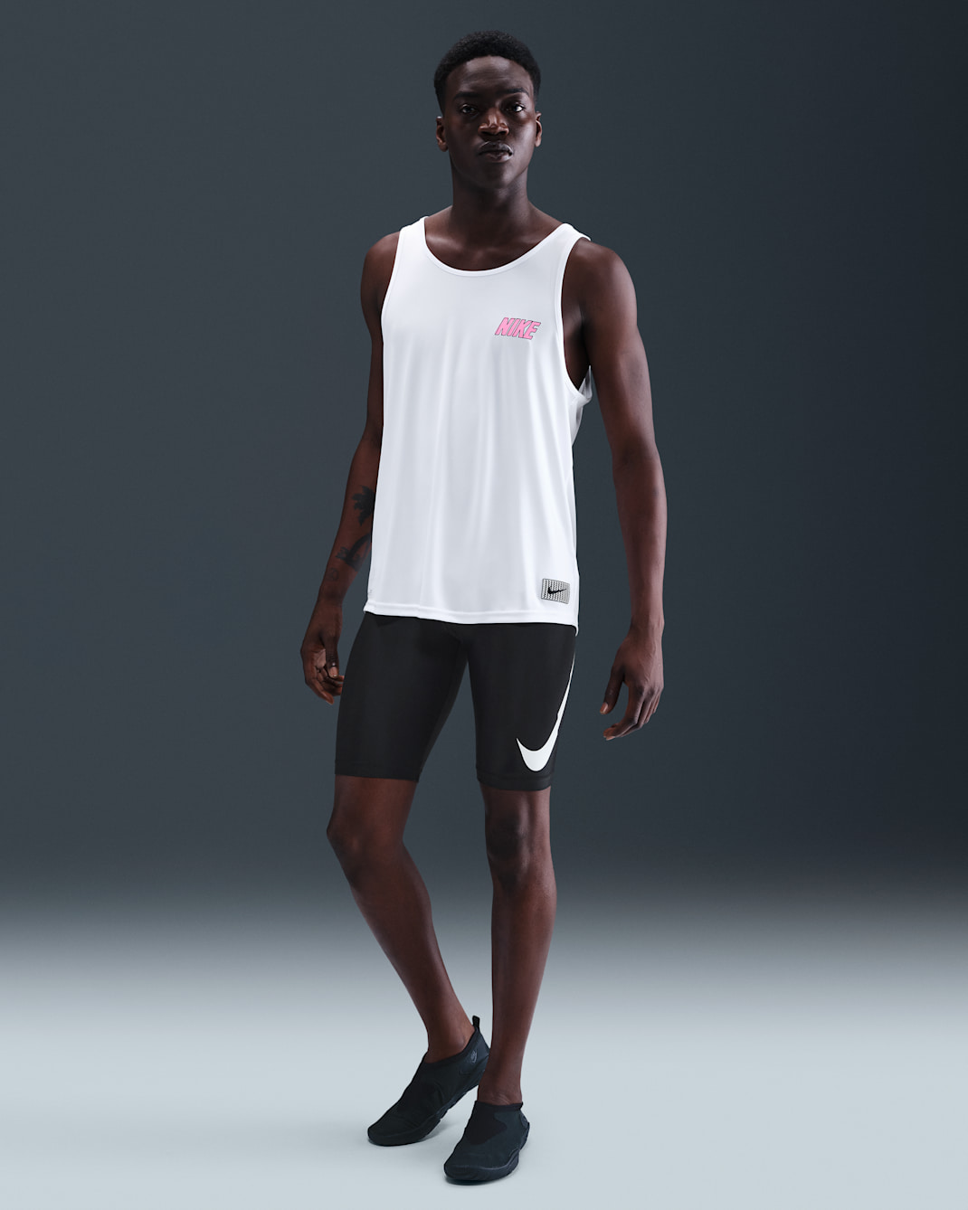 Jammer para hombre Nike Swim - Negro/Negro/Blanco/Blanco