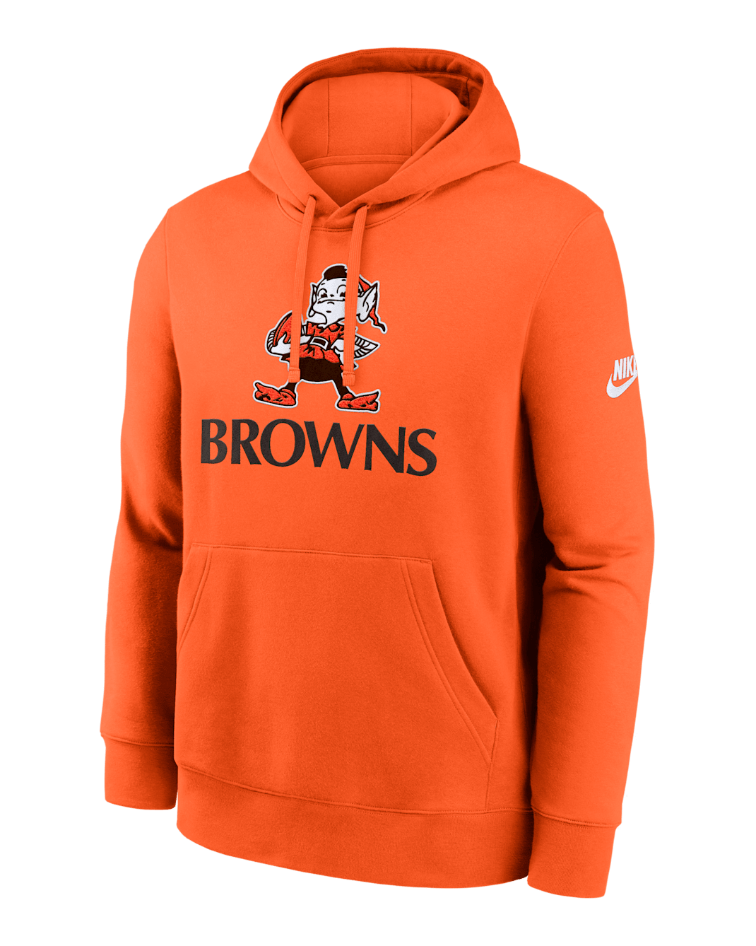 Sudadera con gorro sin cierre Nike de la NFL para hombre Cleveland Browns Best Season Rewind Club - Naranja
