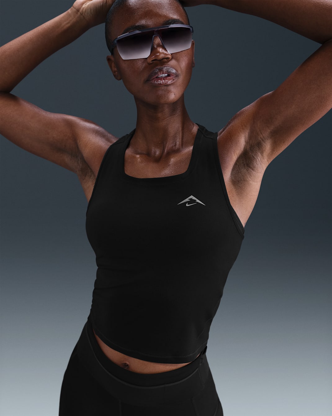 Nike Trail Women's Dri-FIT Running Tank Top - Black/Black