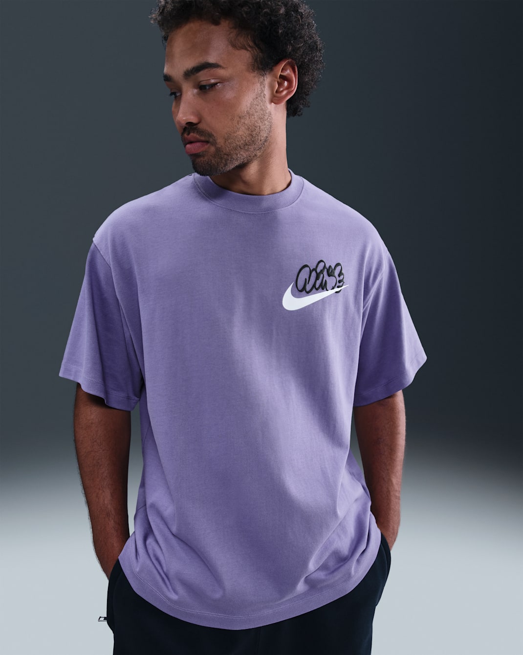 T-shirt Nike Solo Swoosh pour homme - Dusty Amethyst