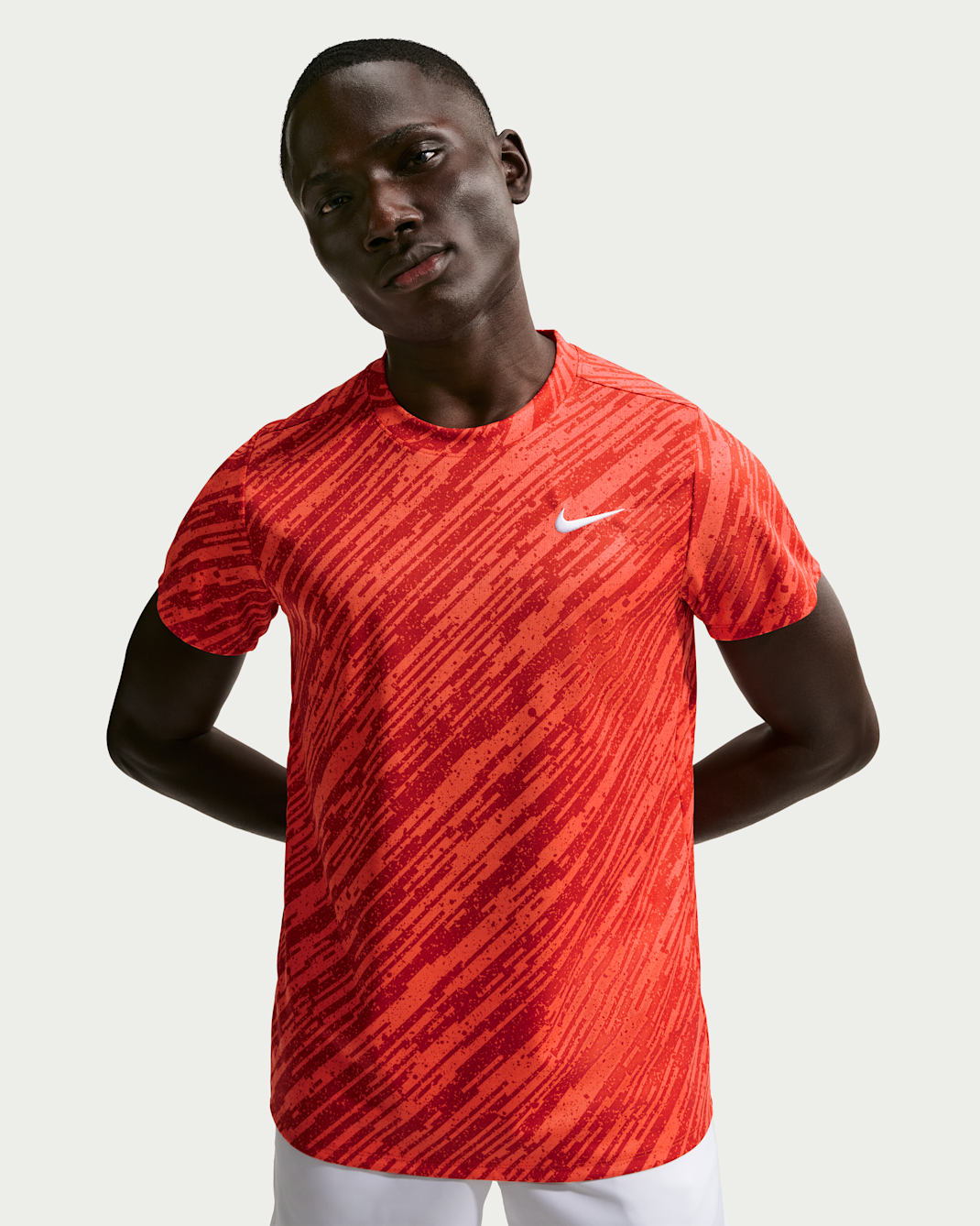 NikeCourt Victory Men's Dri-FIT Tennis Top - Turf Orange/White