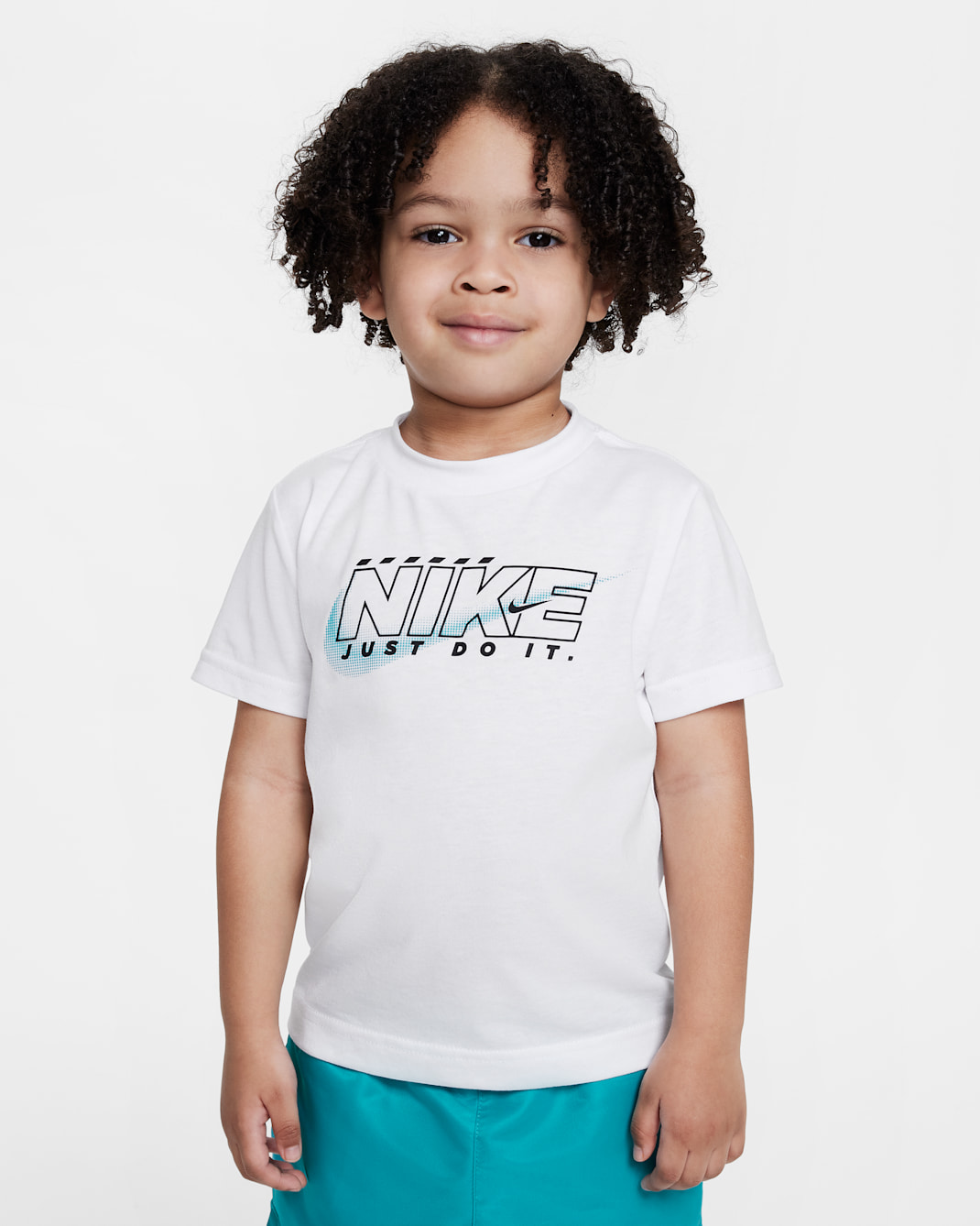 Playera Rush Nation infantil Nike - Blanco