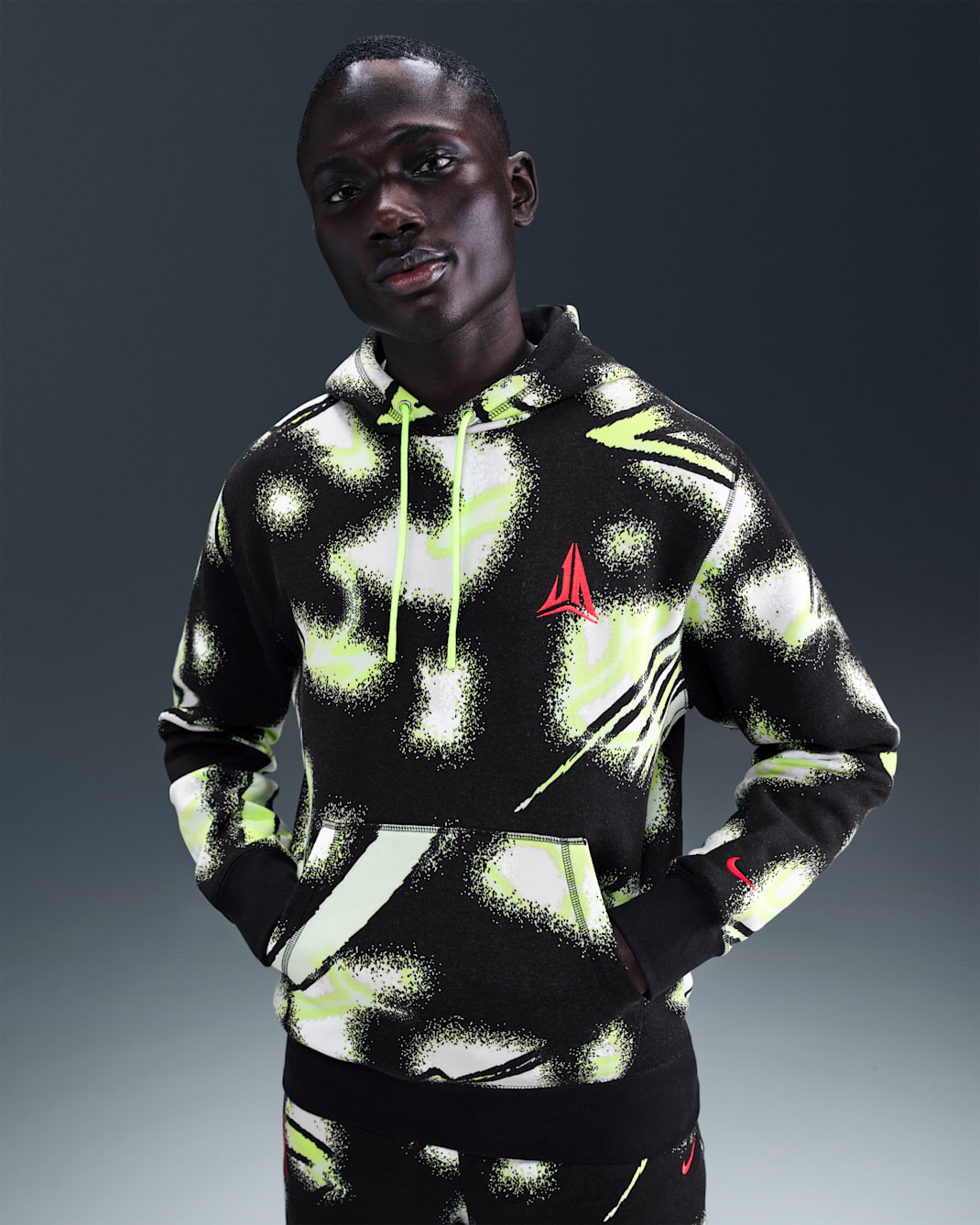 Ja Men's Club Fleece Pullover Hoodie - Volt