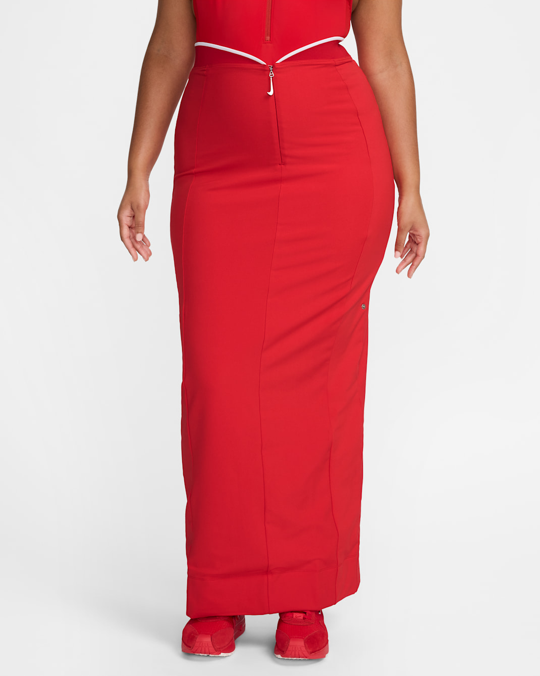 ナイキ x ジャックムス ウィメンズスカート - ユニバーシティレッド/ホワイト