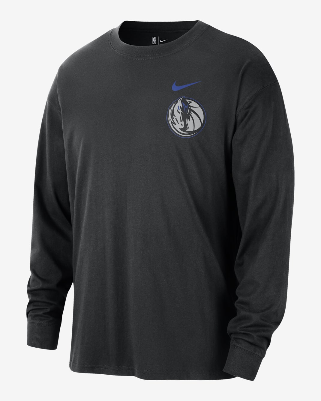 Dallas Mavericks Essential City Edition Men's Nike NBA Long-Sleeve T-Shirt - Black
