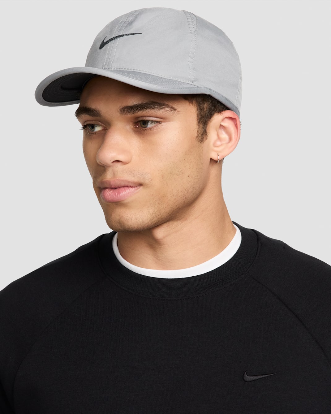 Nike Dri-FIT Club Unstructured Featherlight Cap - Particle Grey/Black