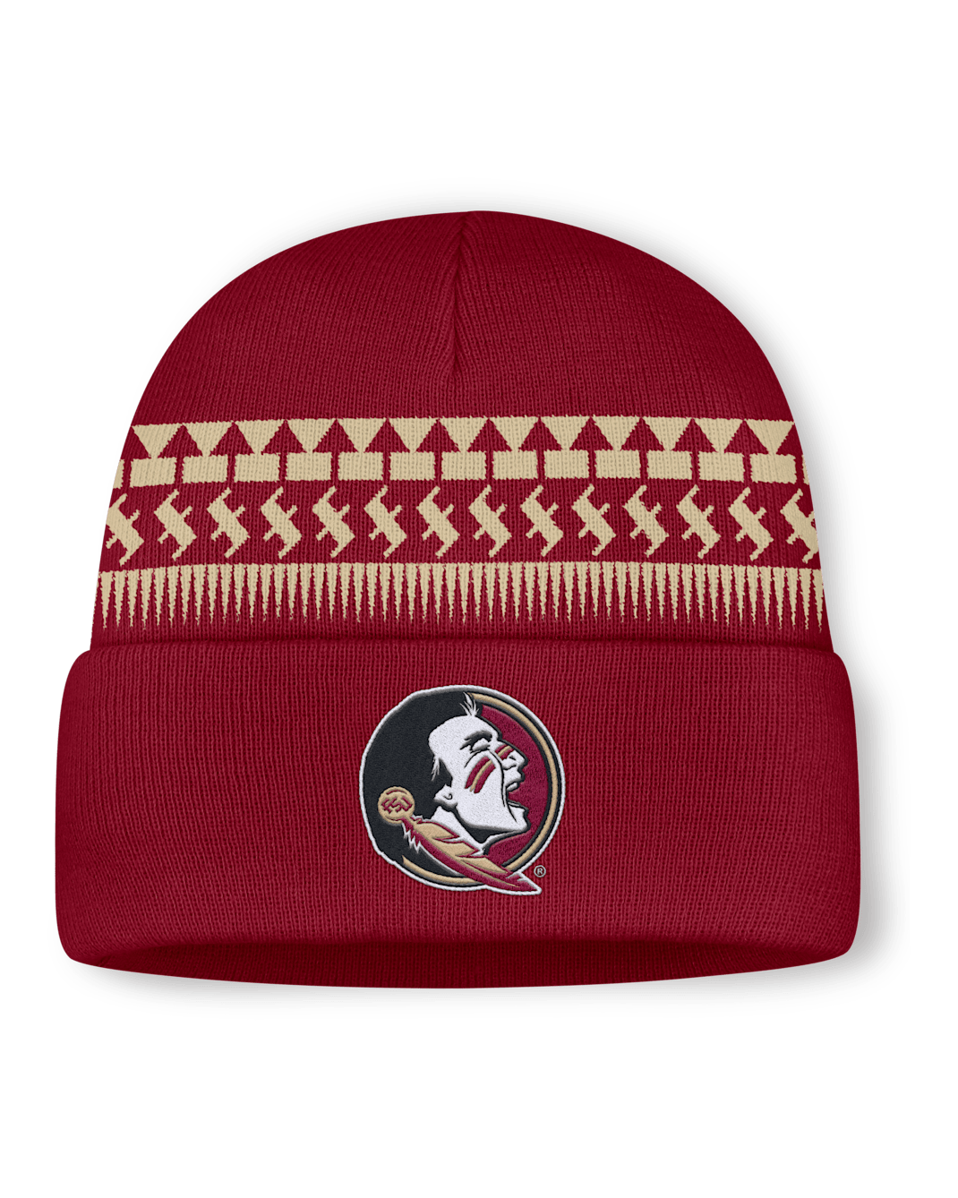 Florida State Primetime Utility Campus Men's Nike College Cuffed Beanie - Maroon