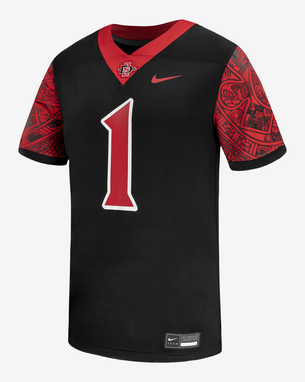 San Diego State Men's Nike College Football Replica Jersey - Black