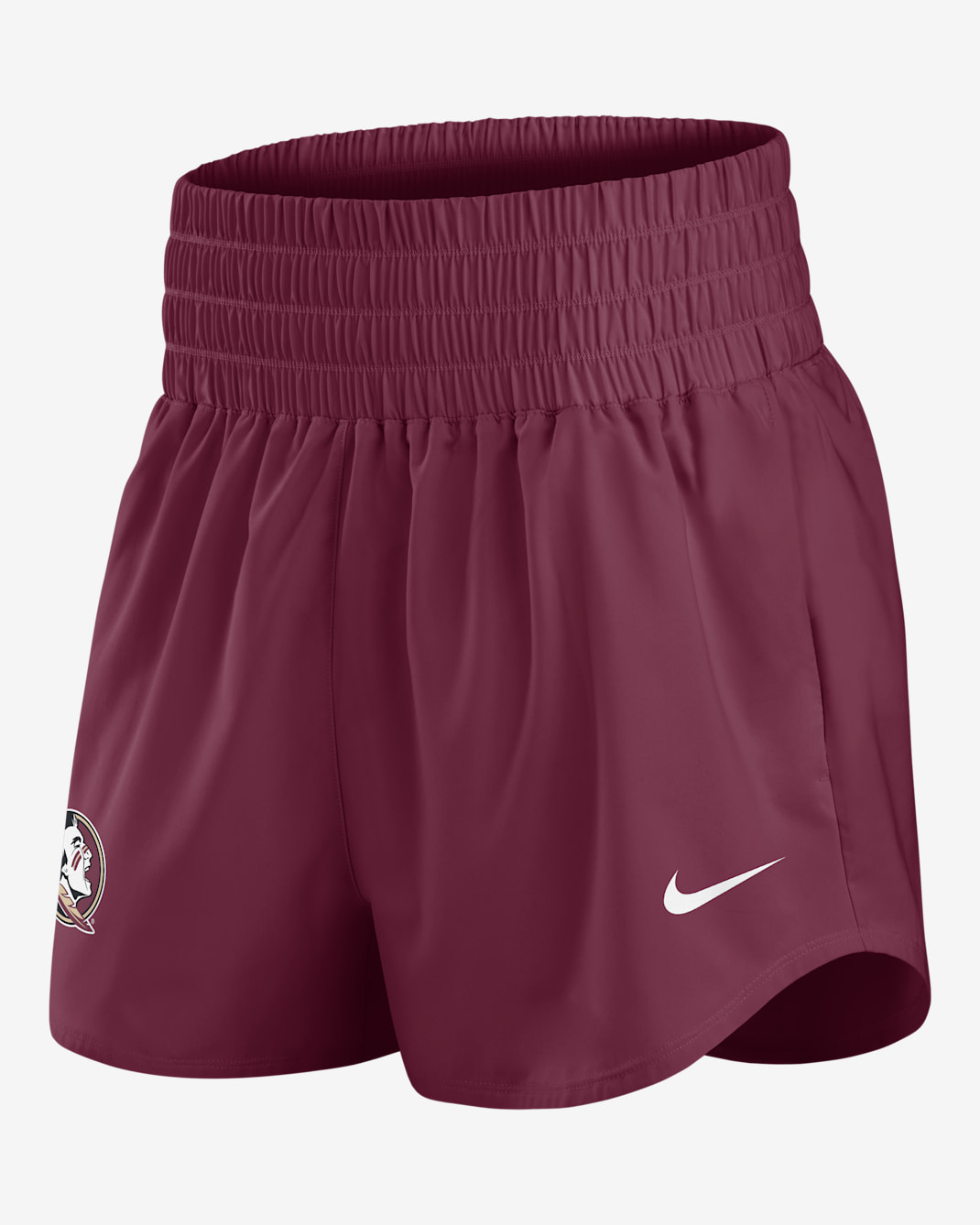 Florida State Primary Logo One Women's Nike Dri-FIT College Shorts - Maroon