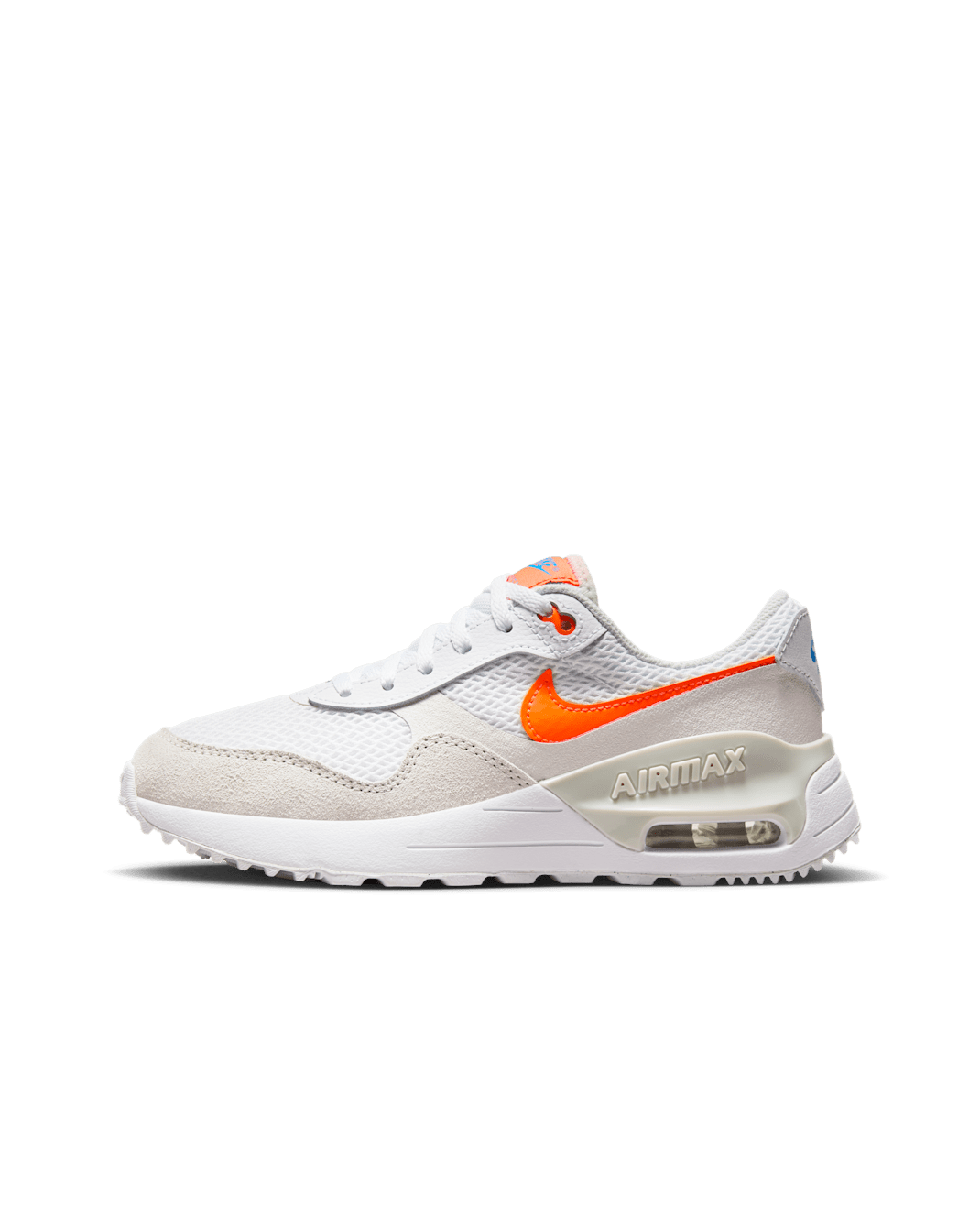 Nike Air Max SYSTM Older Kids' Shoes - White/Phantom/Photon Dust/Total Orange