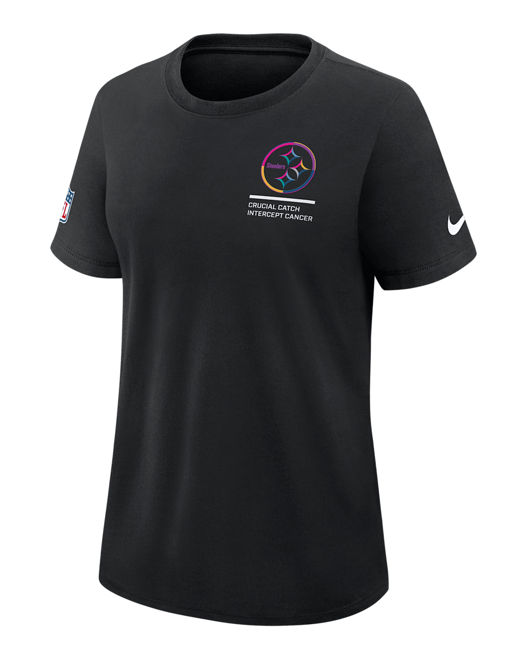 Playera Nike Dri-FIT de la NFL para mujer Pittsburgh Steelers Crucial Catch - Negro