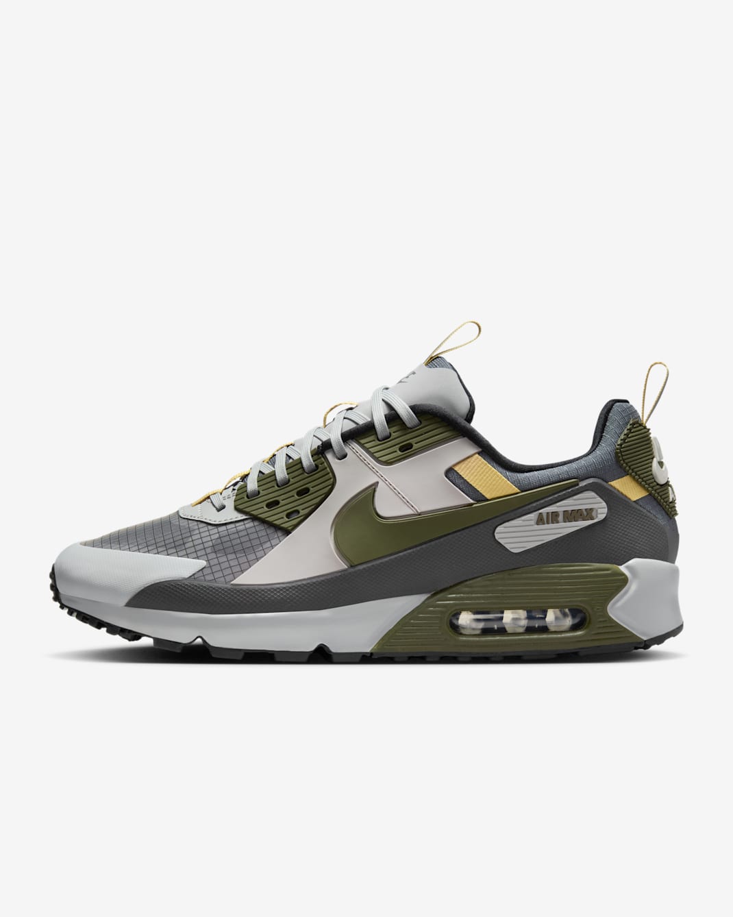 Nike Air Max 90 Drift 男鞋 - Light Smoke Grey/Iron Grey/Infinite Gold/Cargo Khaki