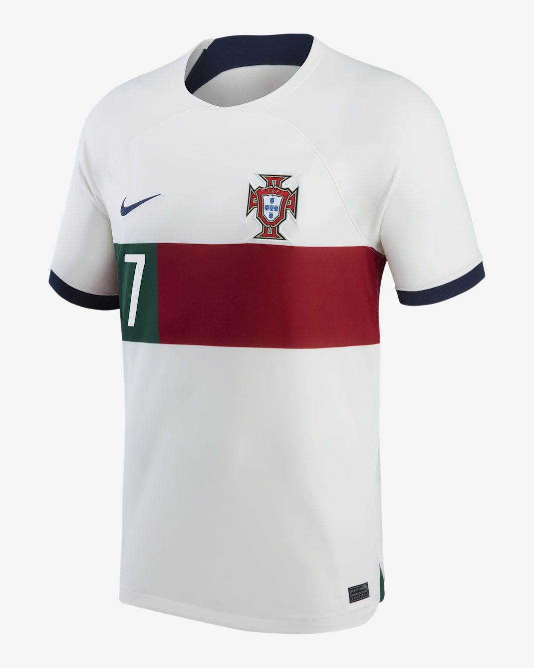 Portugal National Team 2022/23 Stadium Away (Cristiano Ronaldo) Men's Nike Dri-FIT Soccer Jersey - White