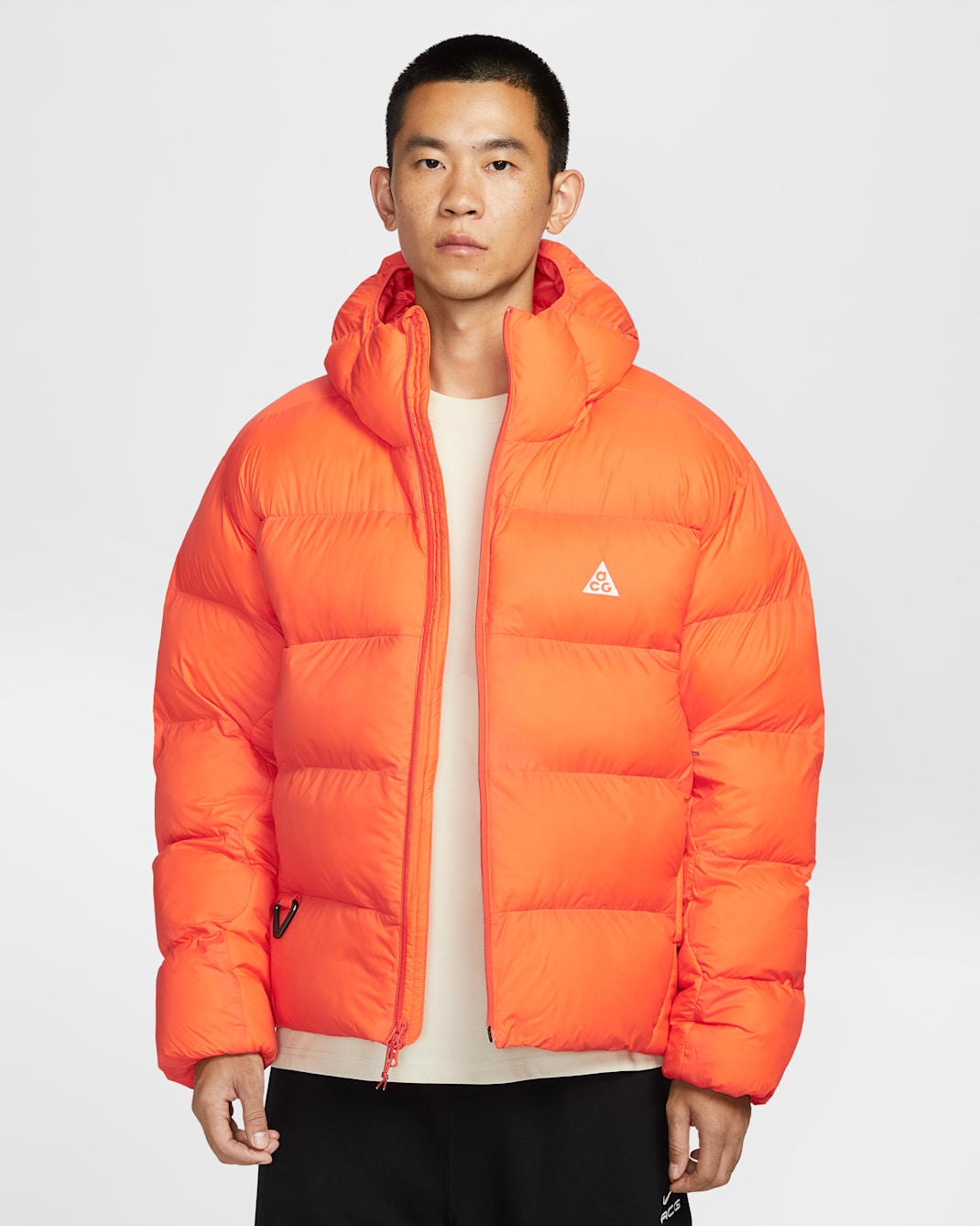 나이키 ACG '루나 레이크' 패딩 PrimaLoft® 남성 써마 핏 ADV 루즈 후드 재킷 - 세이프티 오렌지/세이프티 오렌지/서밋 화이트