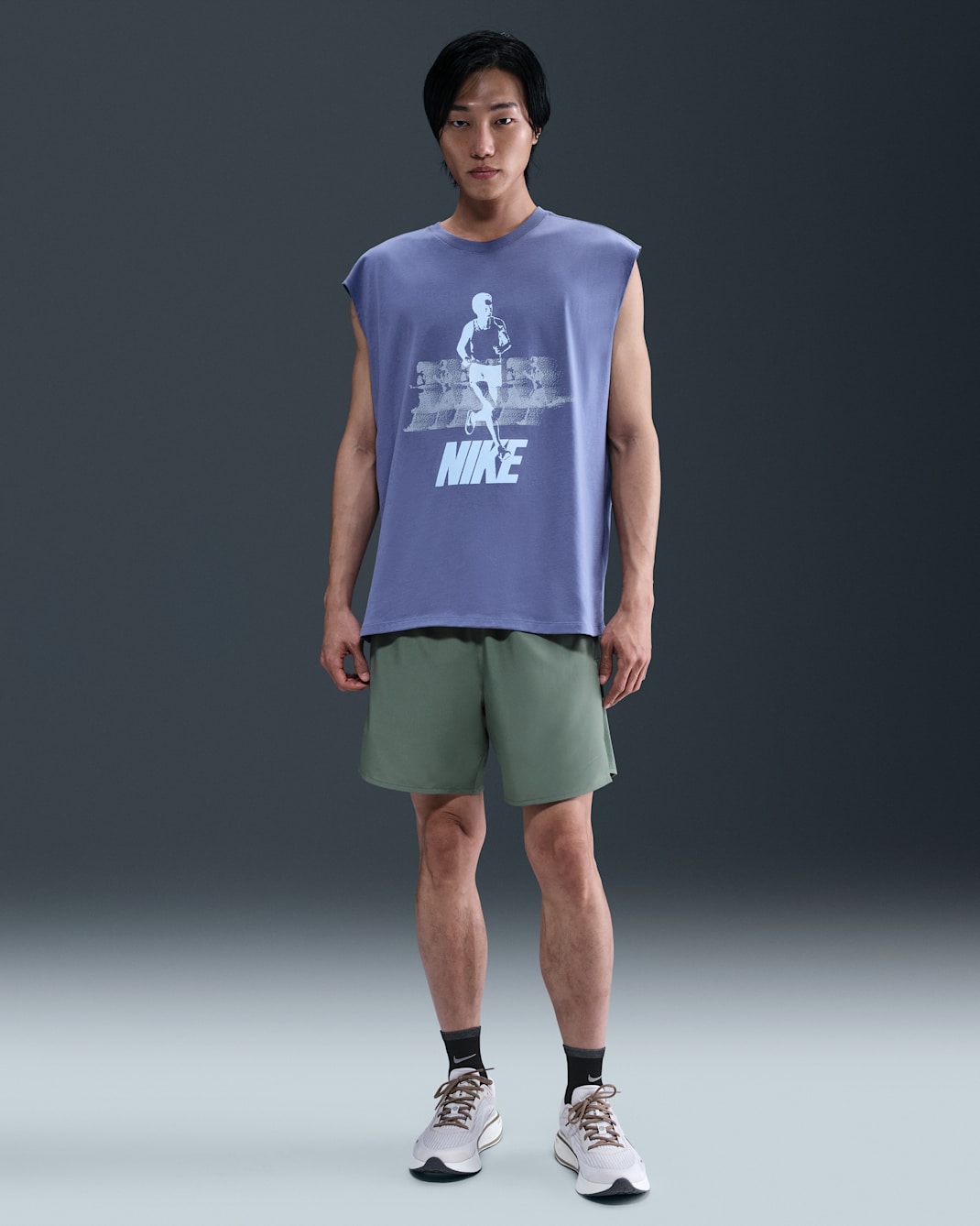 나이키 드라이 핏 챌린저 남성 7인치 투인원 버서타일 쇼츠 - 클레이 그린/클레이 그린/블랙