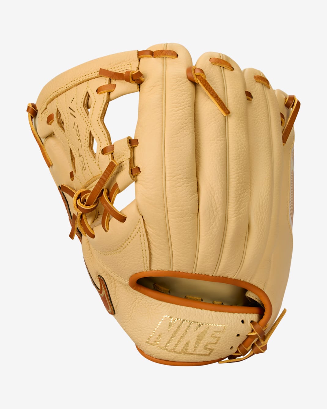 Nike Vapor Baseball Fielding Glove - Right Hand Throw - Light Cream/Cinder Orange/Cinder Orange