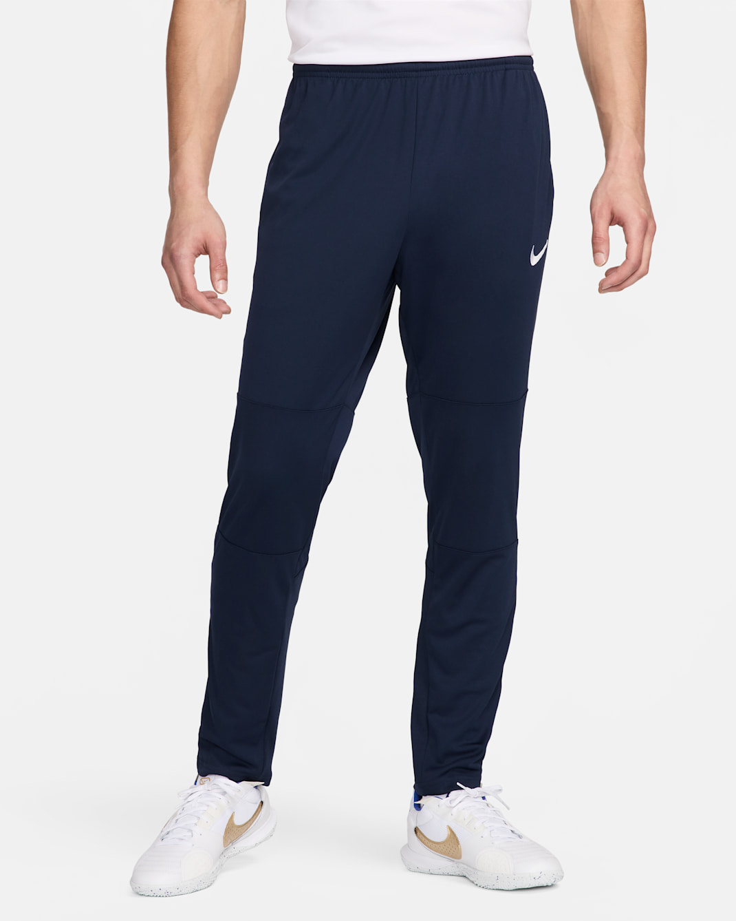 ナイキ パーク20 メンズ Dri-FIT サッカー ニットパンツ - オブシディアン/オブシディアン/ホワイト