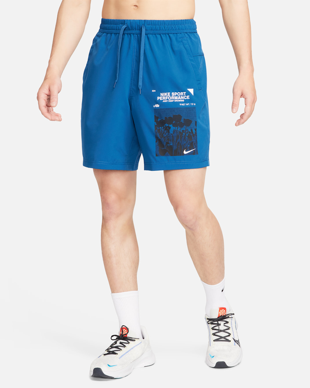 Nike Form Men's Dri-FIT 18cm (approx.) Unlined Versatile Shorts - Court Blue/Pink Foam/Black