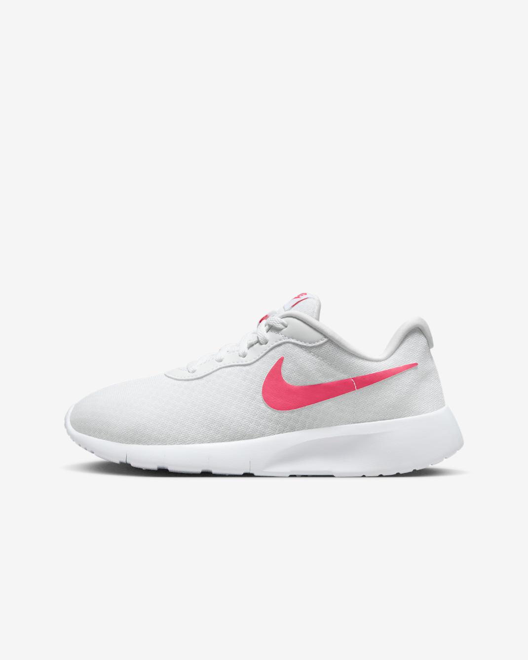 Nike Tanjun EasyOn Big Kids' Shoes - White/Barely Volt/Black/Aster Pink
