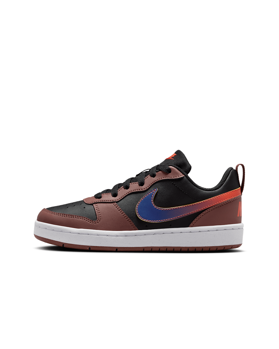 Nike Court Borough Low Recraft Big Kids' Shoes - Black/Red Sepia/Team Orange/Deep Night