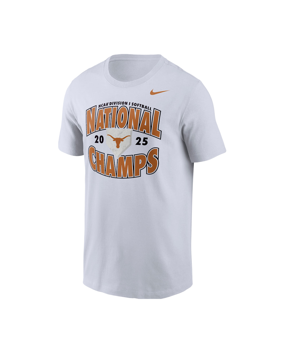 Playera universitaria Nike National Champs para hombre Texas - Blanco