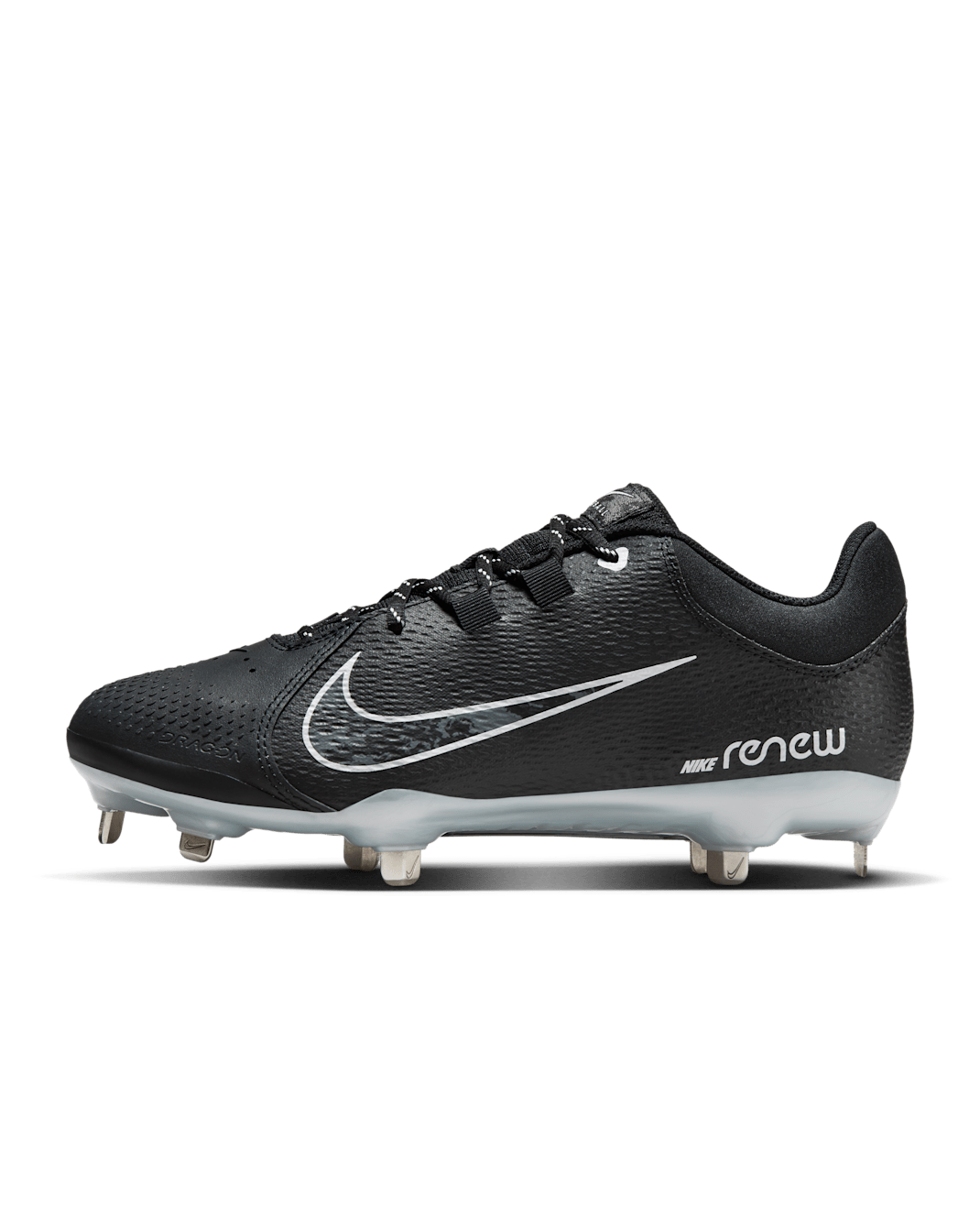 Tacos de softball para mujer Nike Hyperdiamond 4 Pro - Negro/Platino puro/Gris hierro