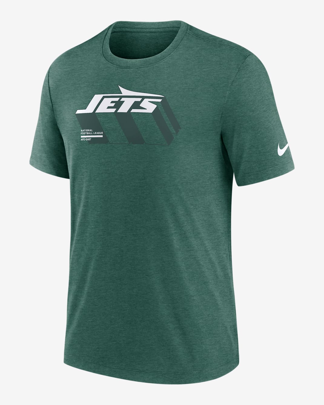 New York Jets Long Pass Men's Nike NFL T-Shirt - Green Heather