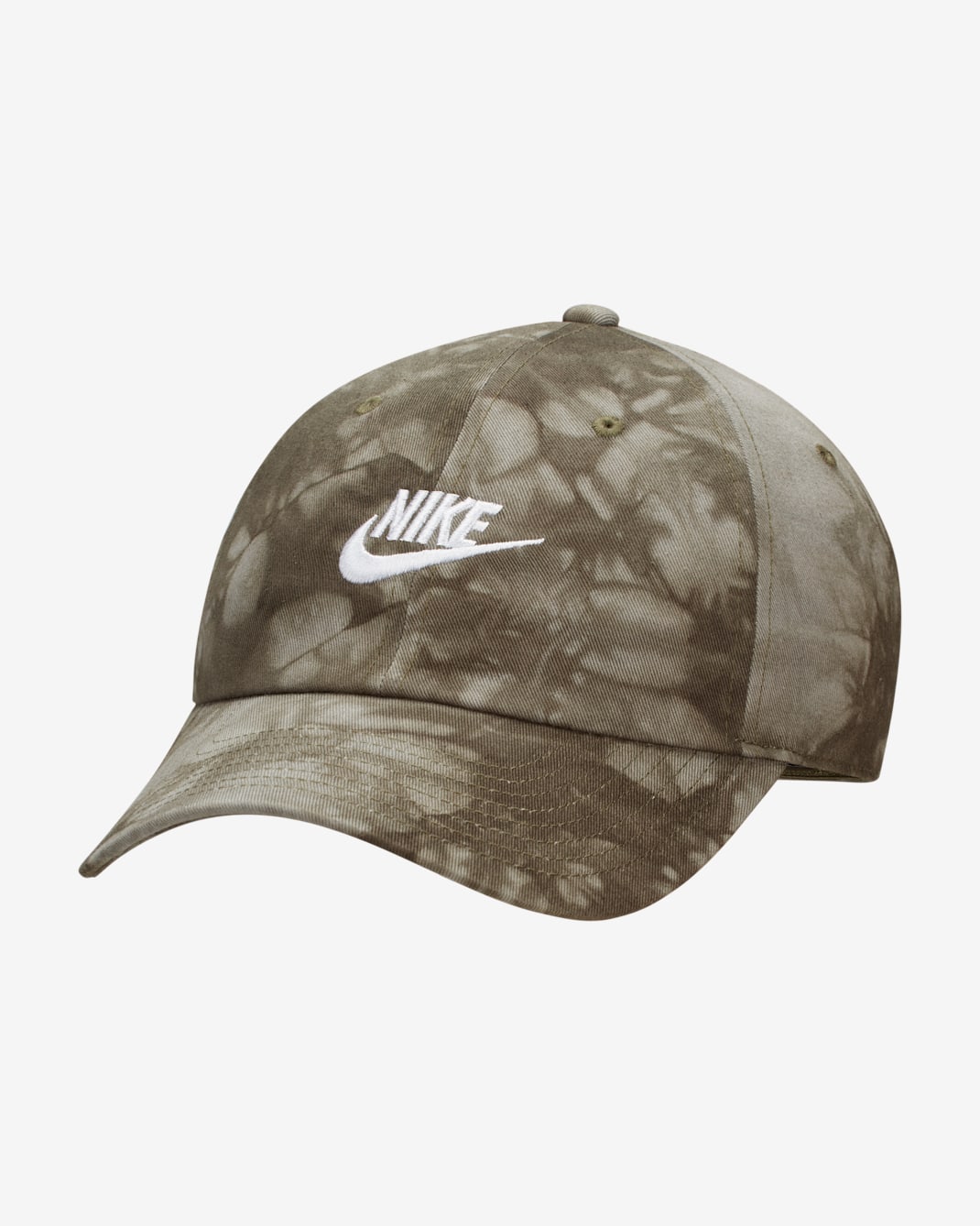 Nike Club Unstructured Tie-Dye Cap - Cargo Khaki/Steel Green/White