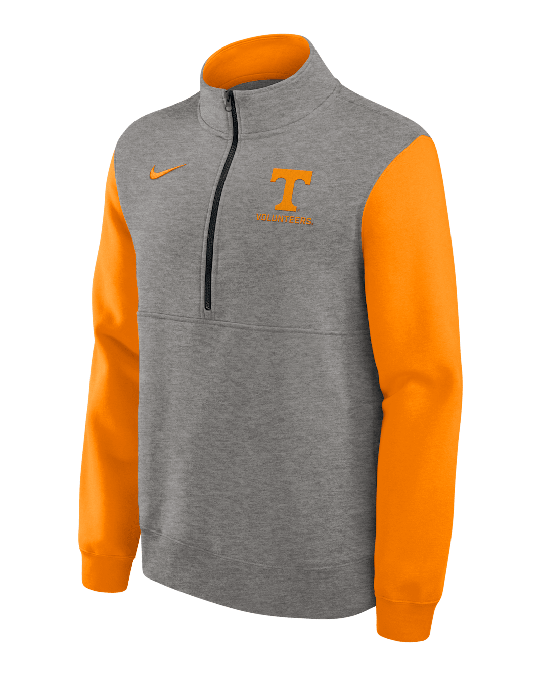 Tennessee Club Men's Nike College 1/2-Zip Crew - Grey Heather