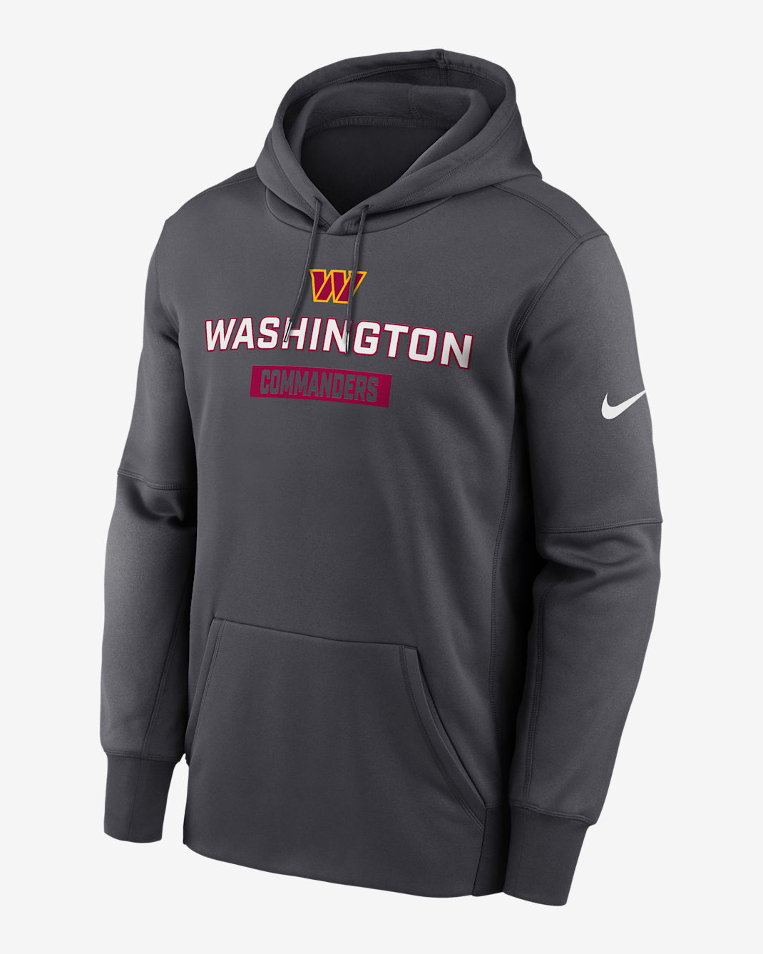 Washington Commanders Toss Sweep Men’s Nike Therma NFL Pullover Hoodie - Anthracite