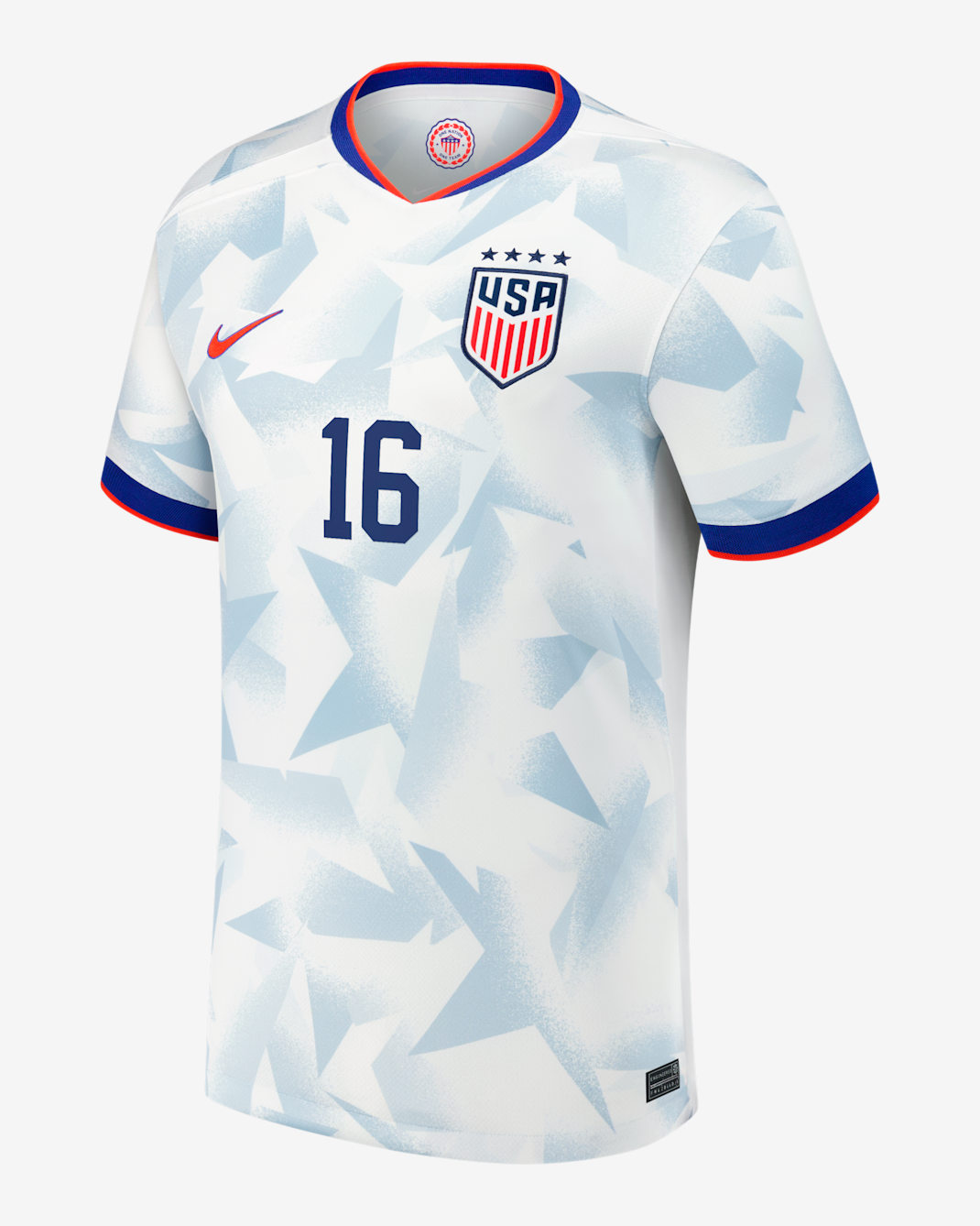 Jersey de futbol Nike Dri-FIT de la selección nacional de futbol femenino de Estados Unidos local 2025 Stadium Rose Lavelle para hombre - Blanco