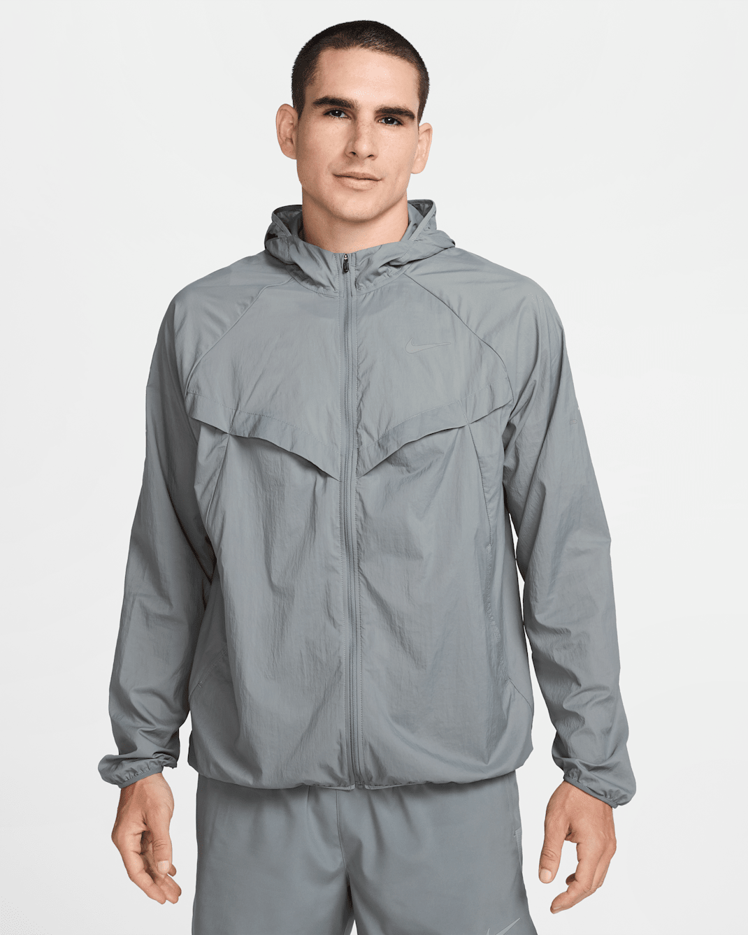 Nike Stride Men's Repel UV Running Jacket - Smoke Grey/Smoke Grey
