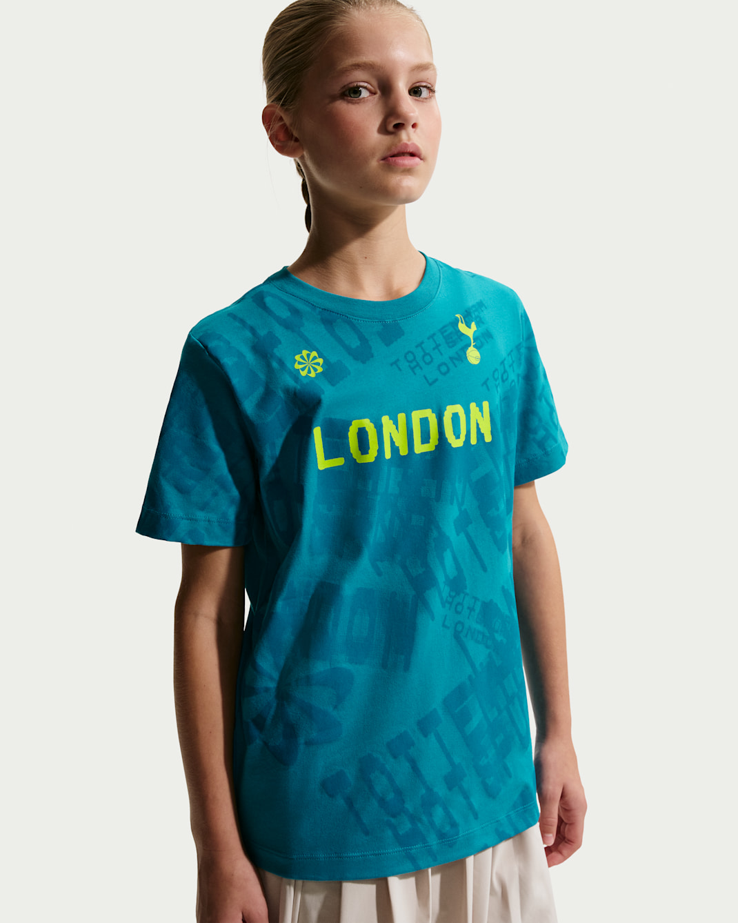 Tottenham Hotspur Older Kids' Nike Football T-Shirt - Cyber Teal