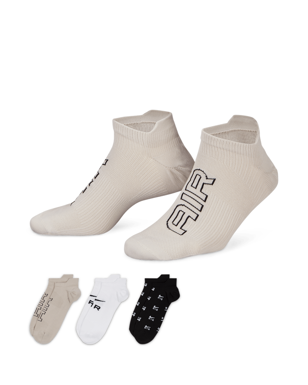 Nike Air Dri-FIT Everyday Plus Lightweight No-Show Socks (3 Pairs) - Multi-Colour