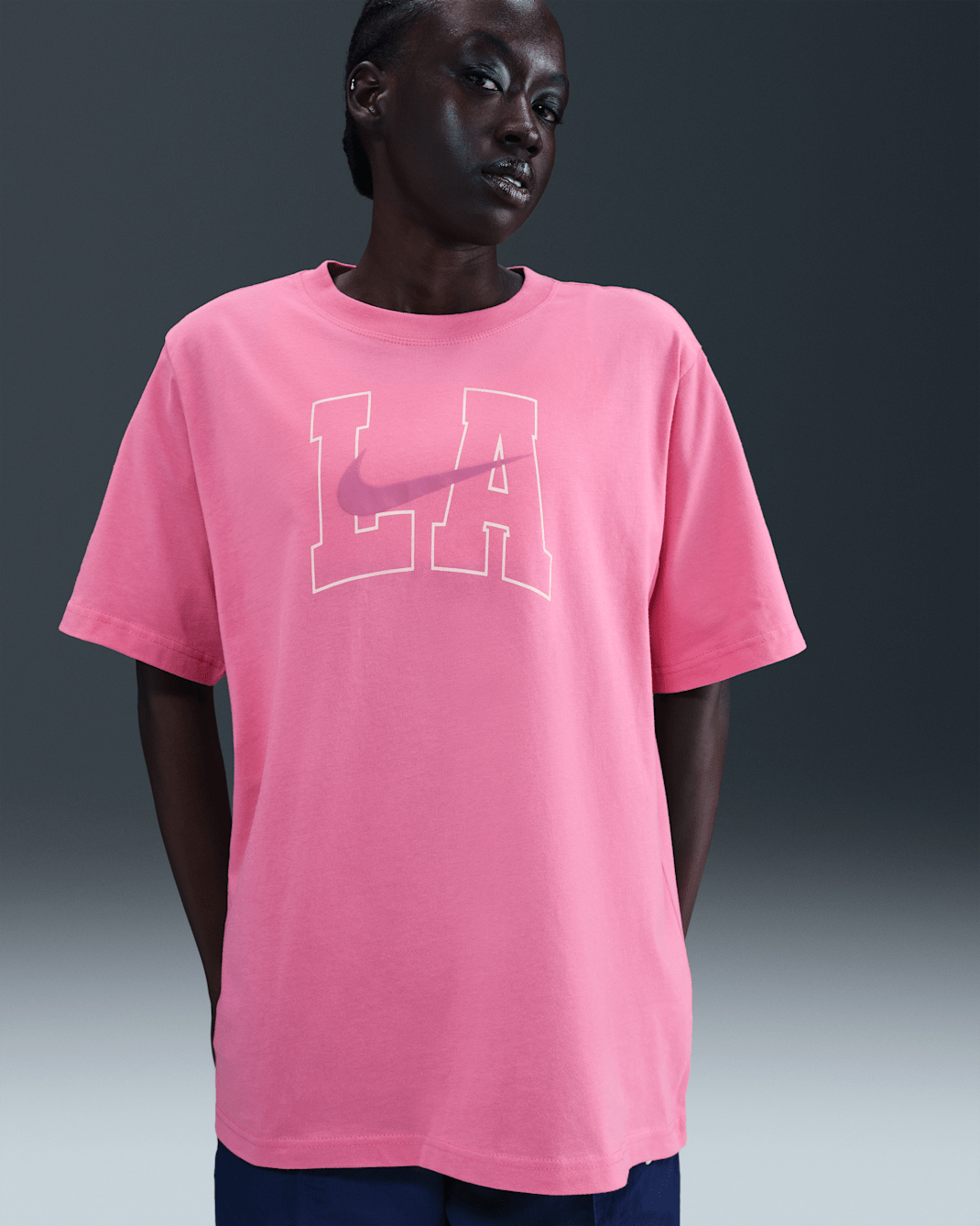 Nike Sportswear Essential Women's Graphic T-Shirt - Pinksicle/Cosmic Fuchsia
