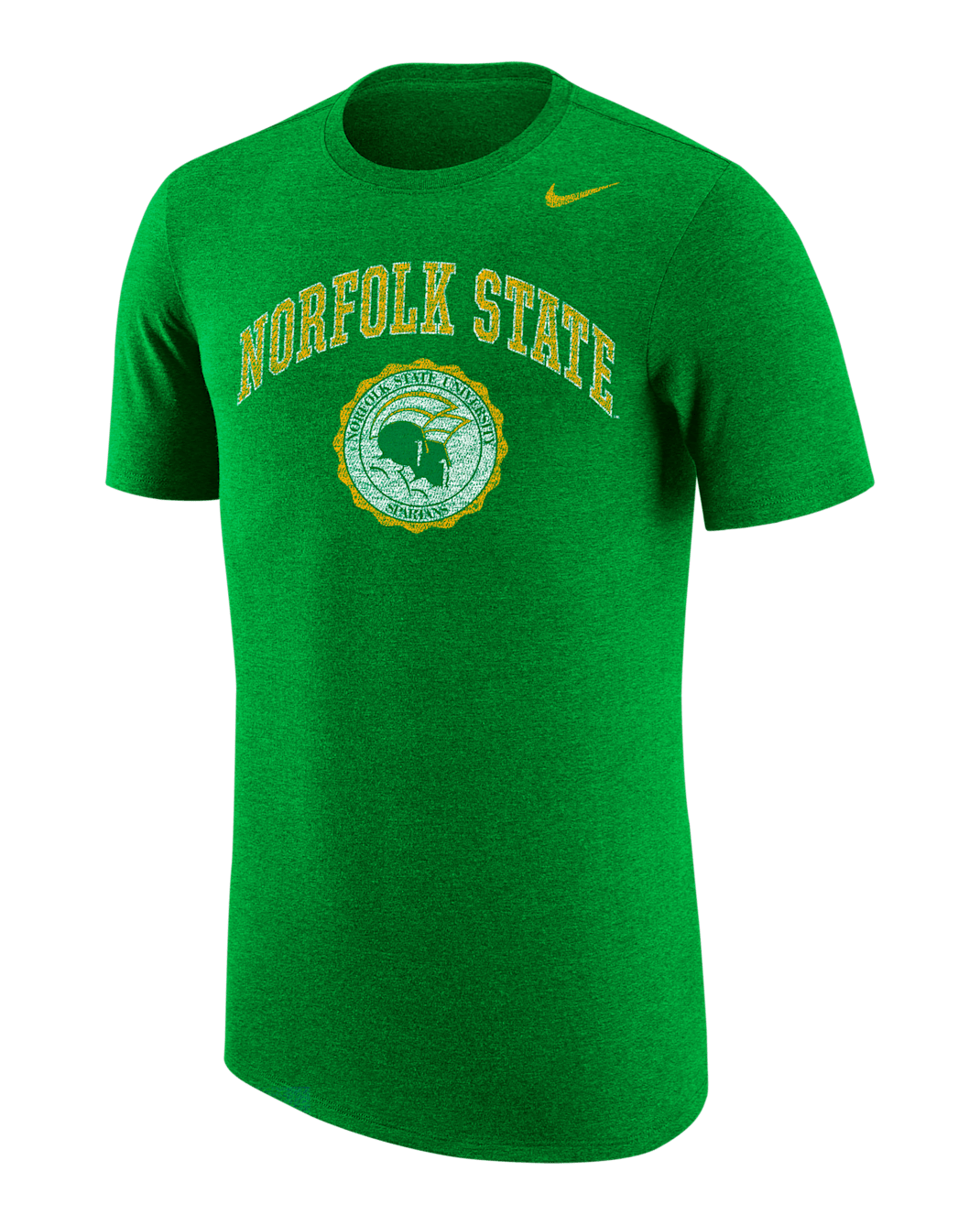 Nike College (Norfolk State) Men's T-Shirt - Kelly Green Heather