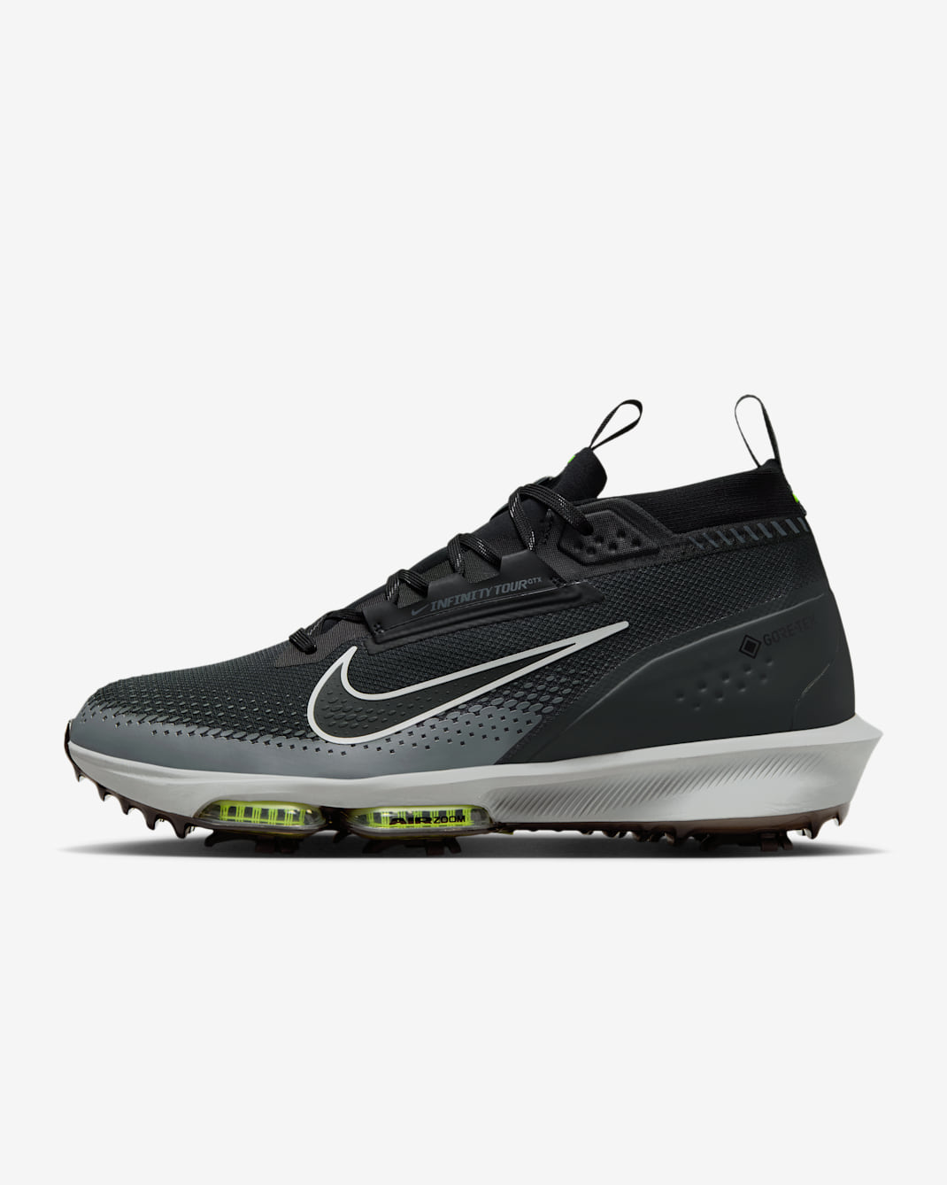 Nike Infinity Tour 2 GORE-TEX Men's Waterproof Golf Shoes - Dark Smoke Grey/Light Smoke Grey/Black