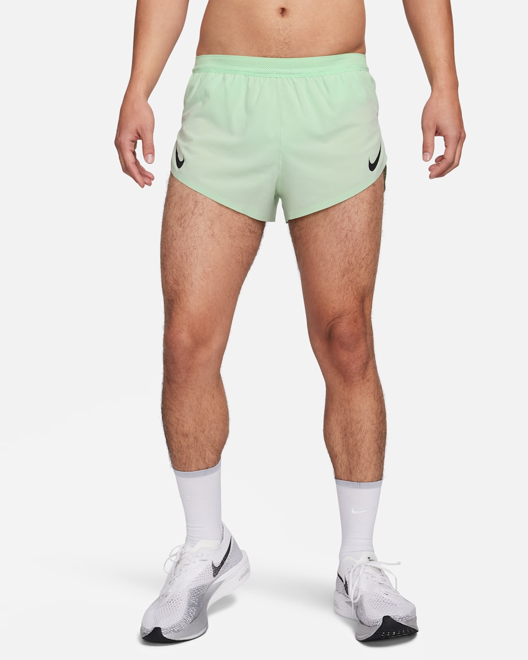 Nike AeroSwift Men's Dri-FIT ADV 5cm (approx.) Brief-Lined Running Shorts - Vapour Green/Black