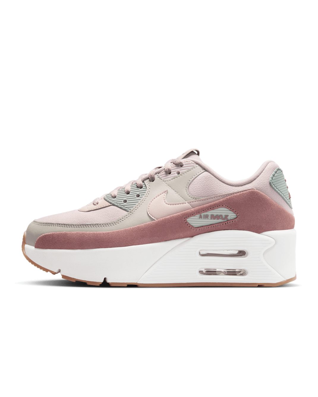 Nike Air Max 90 LV8 Women's Shoes - Light Iron Ore/Light Pumice/Smokey Mauve/Platinum Violet