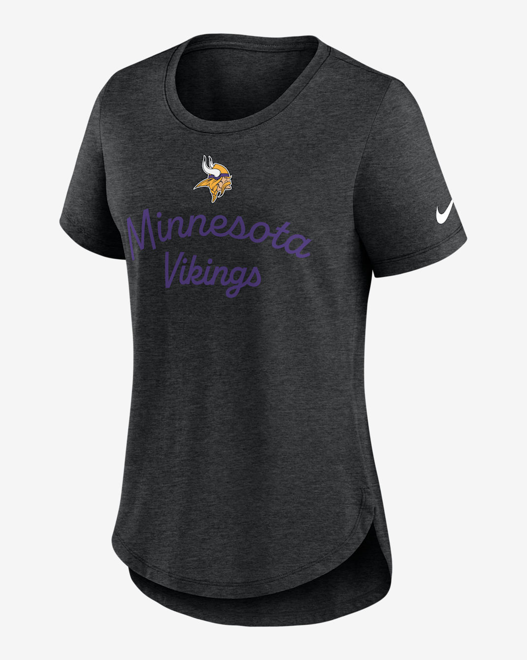 Minnesota Vikings Script Women's Nike NFL T-Shirt - Black