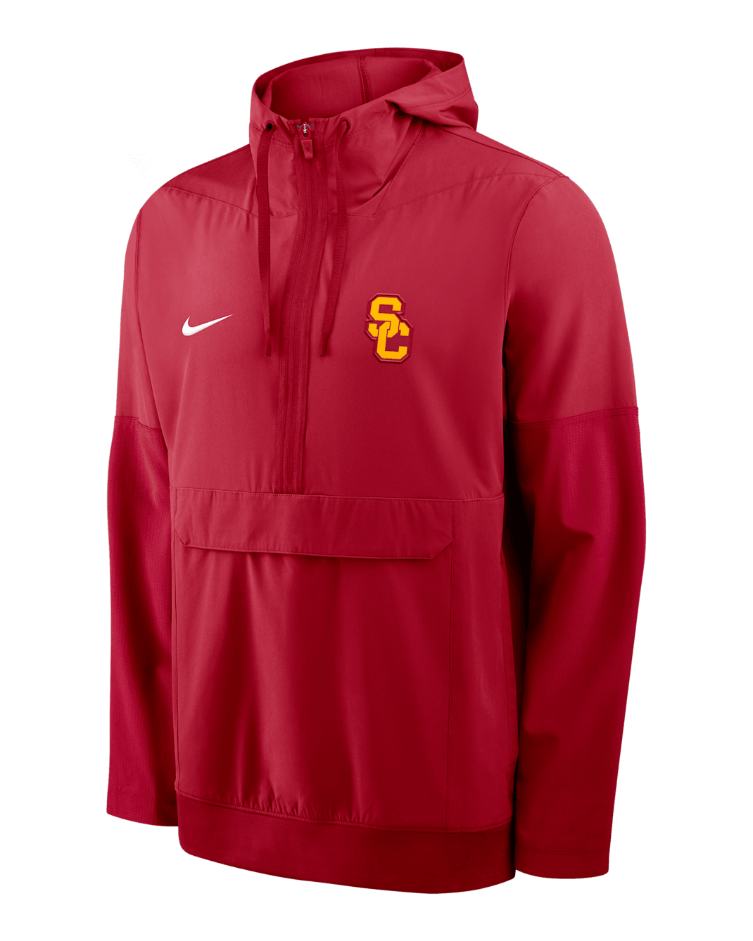 USC Anorak Men's Nike College 1/2-Zip Hooded Jacket - Crimson