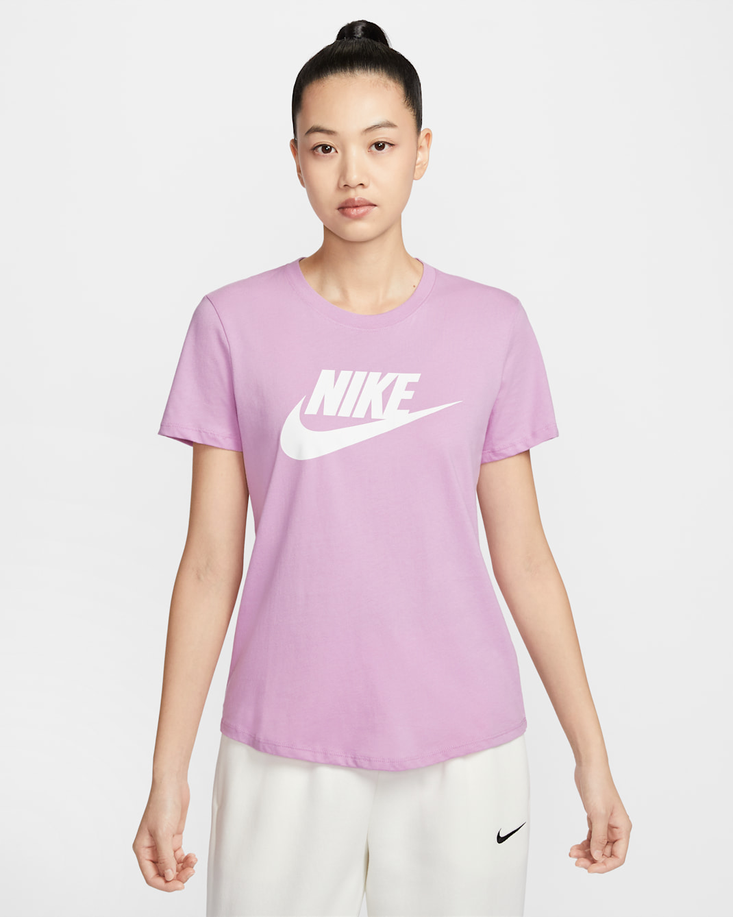 Nike Sportswear Essentials Women's Logo T-Shirt - Beyond Pink/White