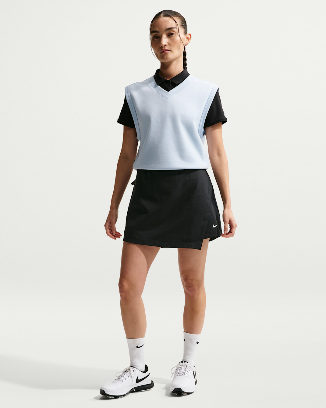 Nike Golf Club Falda de golf Dri-FIT - Mujer - Negro/Sail